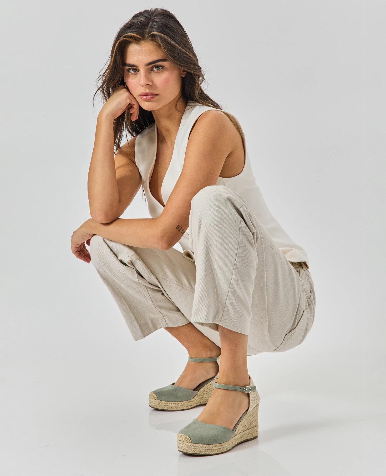 נעלי אספדריל פלטפורמה - אליאן - B Unique - סנדלי עקב