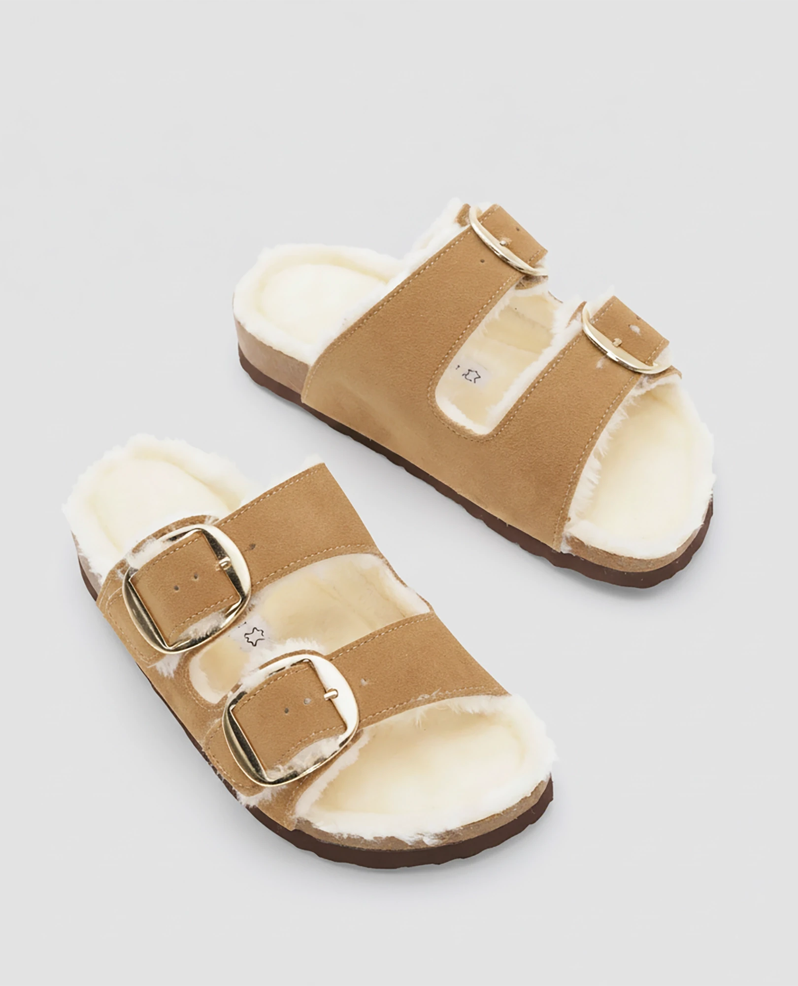 כפכפי עור ופרווה - חני - B Unique - כפכפים