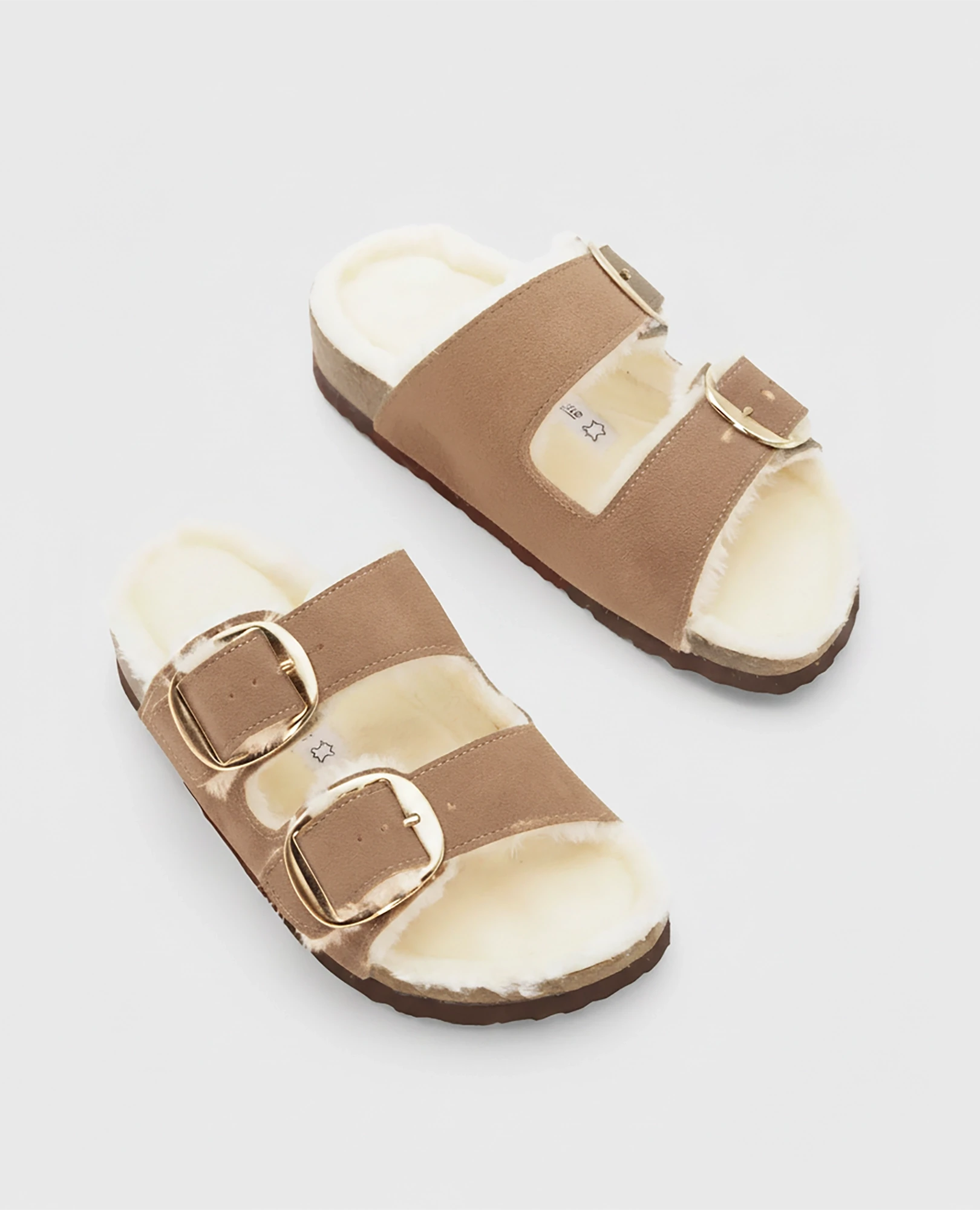 כפכפי עור ופרווה - חני - B Unique - כפכפים