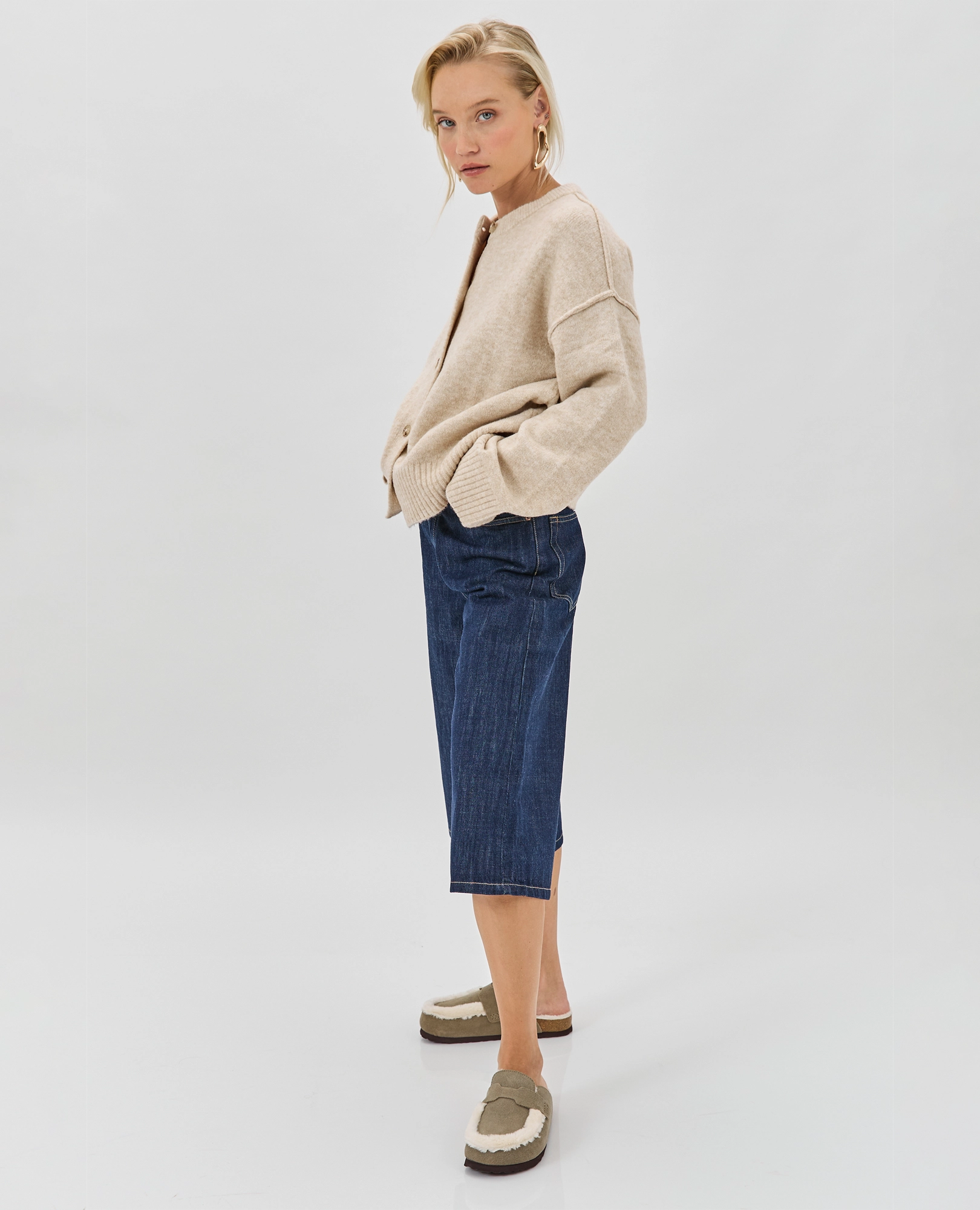 כפכפי עור פרווה - שרון - B Unique - כפכפים