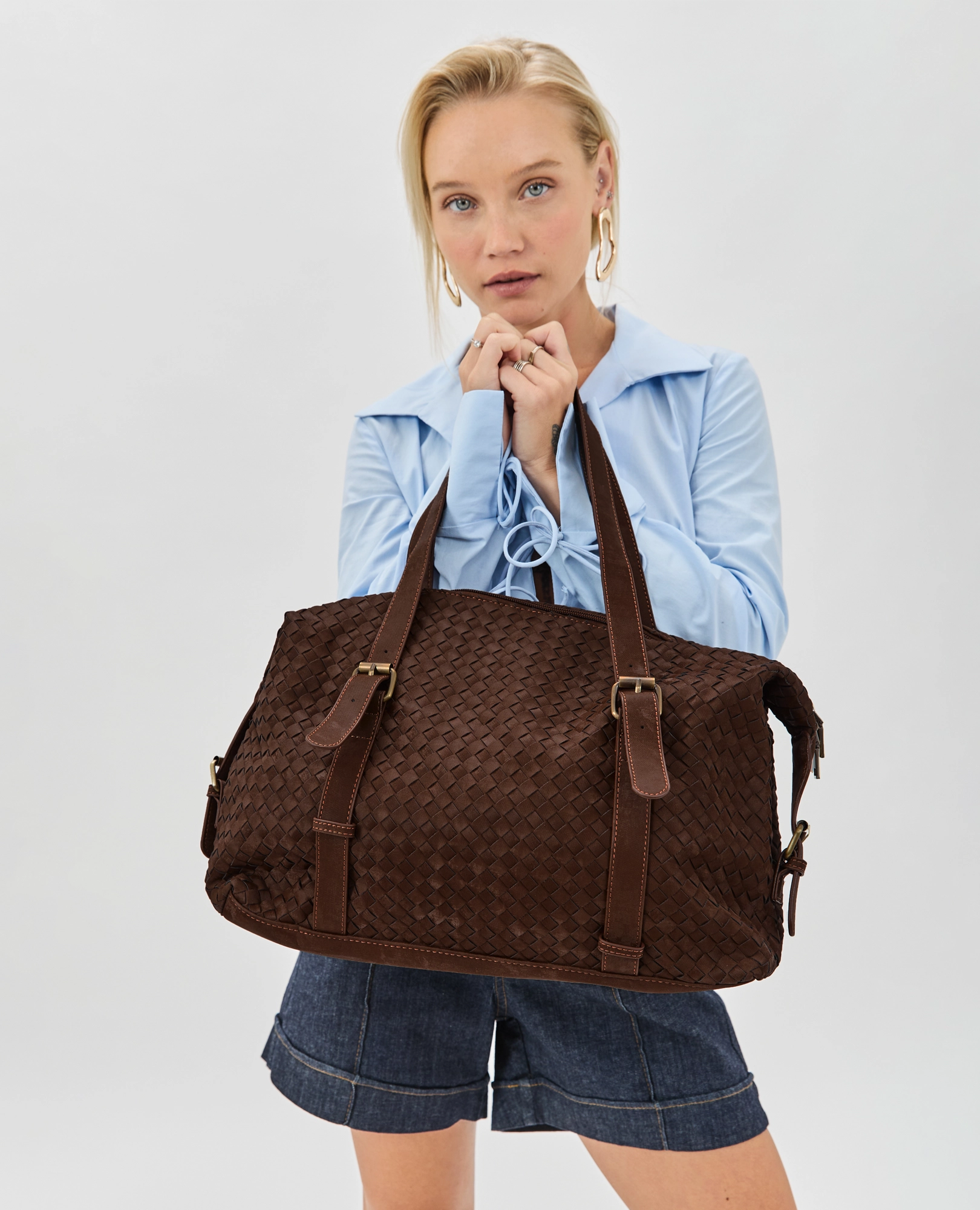 תיק צד גדול- ליאם - B Unique - תיק צד גדול דמוי עור