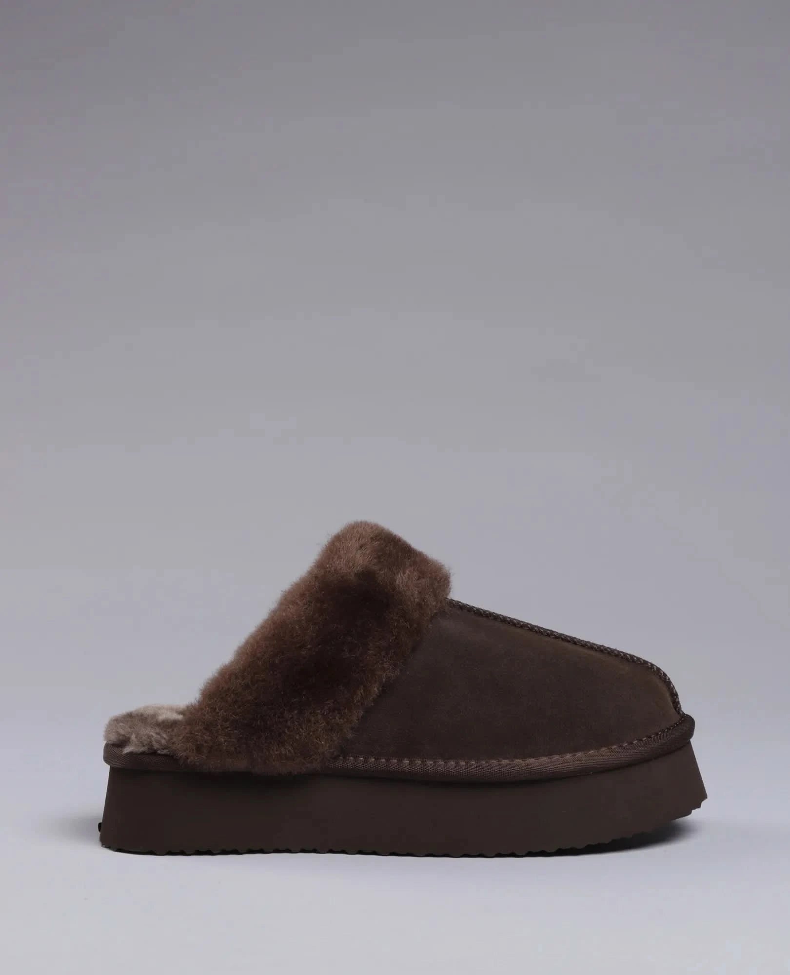 כפכפי עור פרווה- רני - B Unique - דגמי מעבר