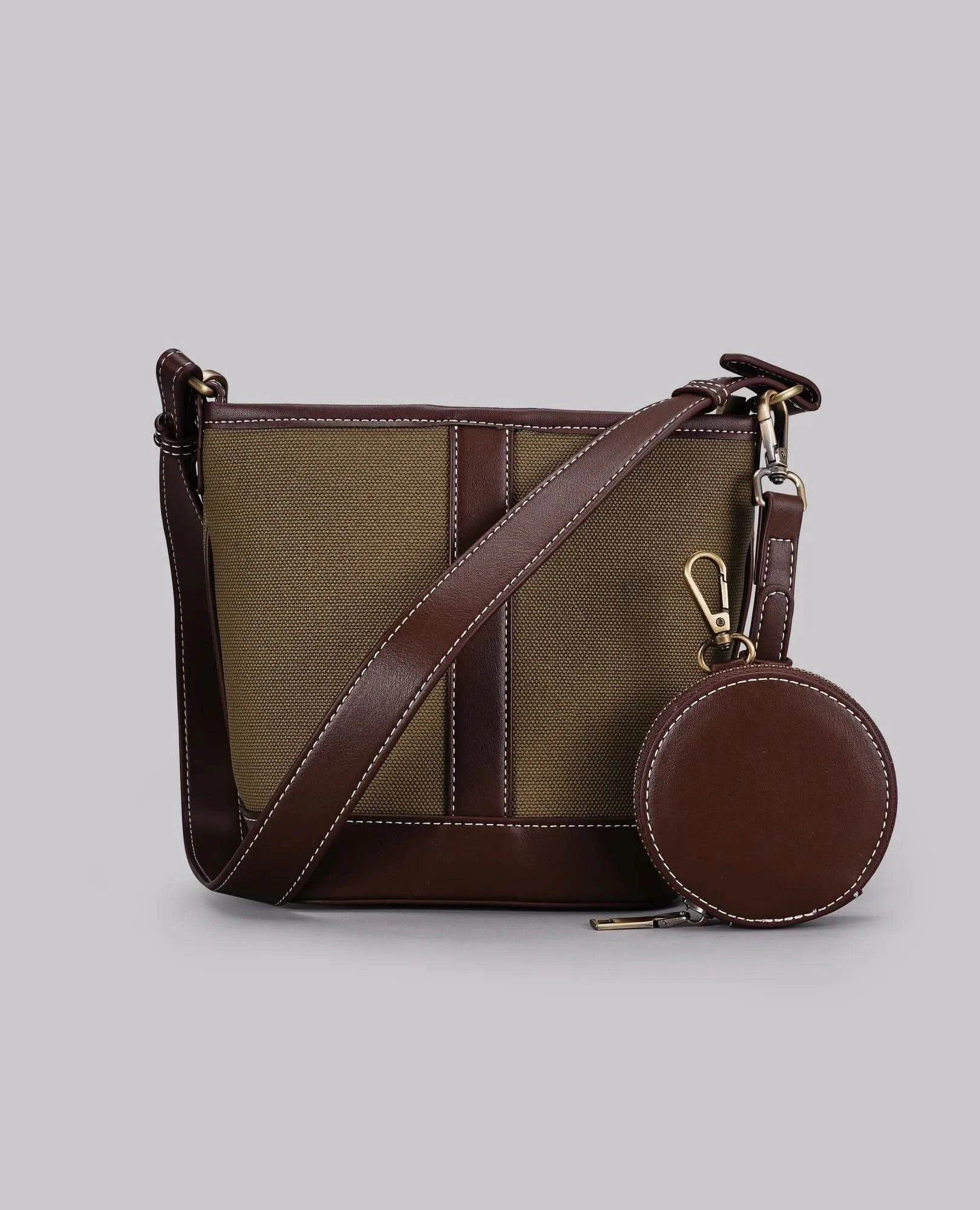 תיק צד משולב קנבס- מאי - B Unique - תיק צד