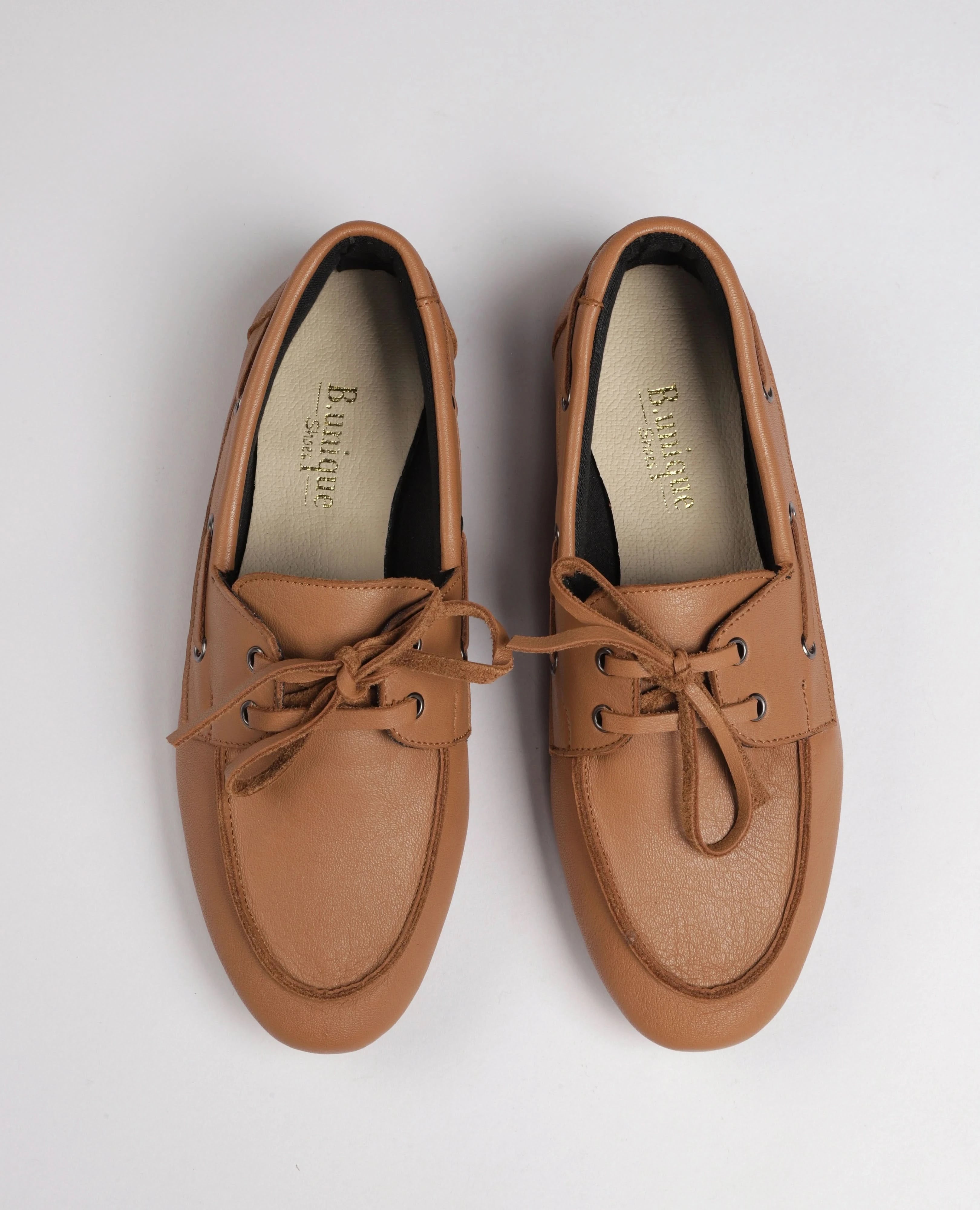 מוקסין עם שרוכים- טופז - B Unique -  דגמי מעבר