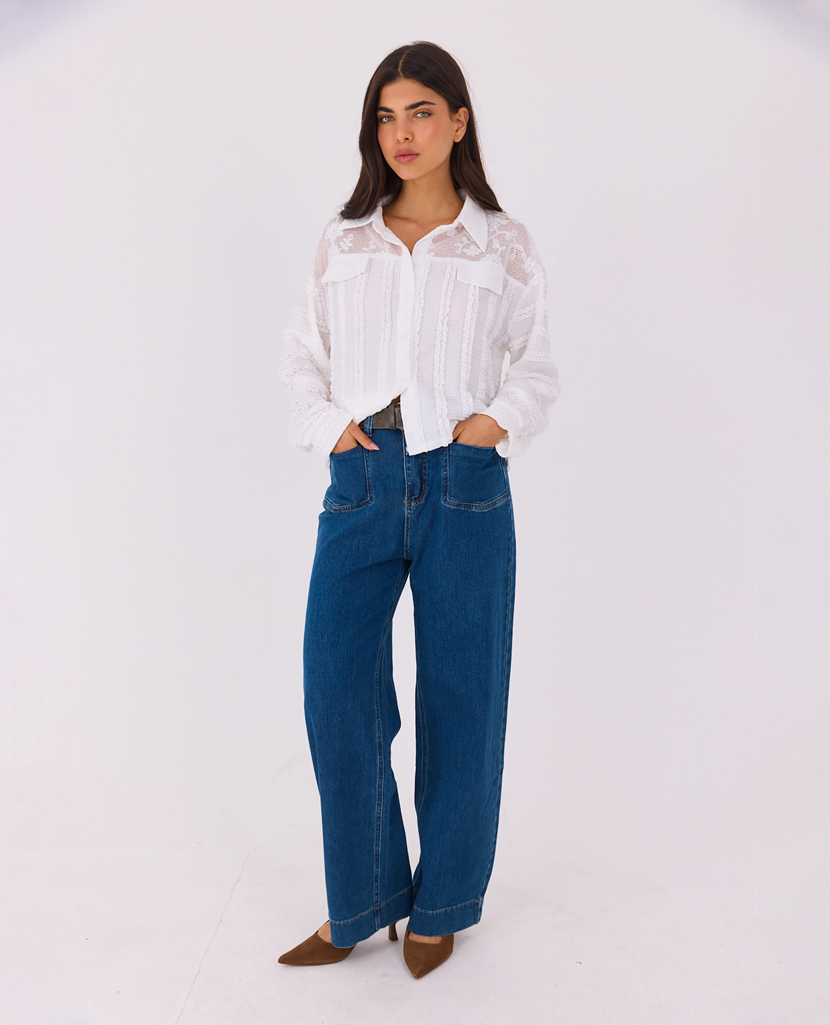 ג'ינס דגם נוגה - B Unique -  מכנסיים