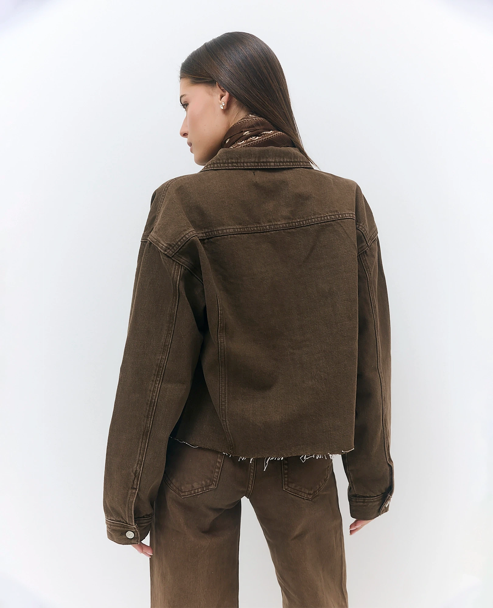 ג'קט ג'ינס גזור - B Unique -  ג'קטים