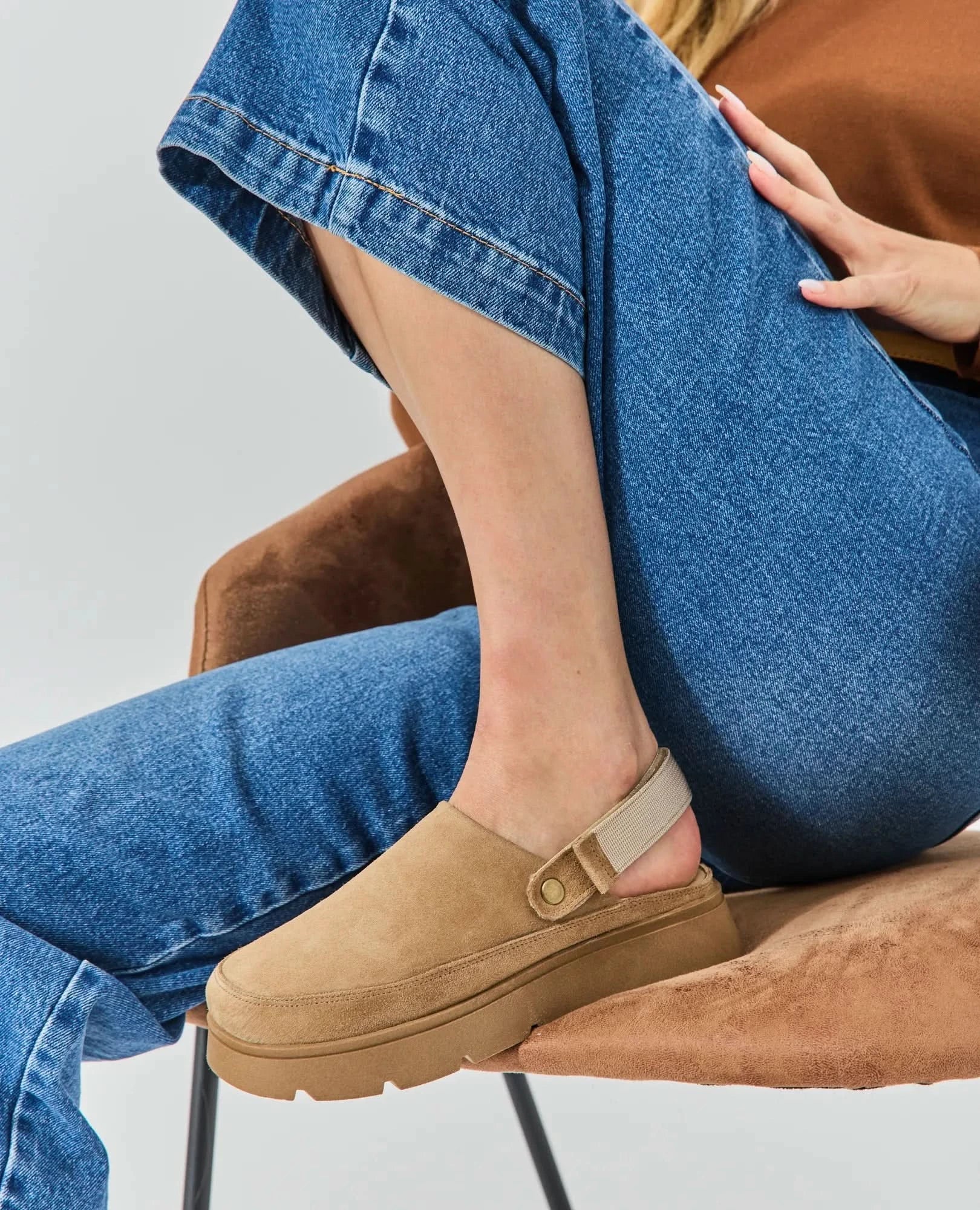 כפכפי פלטפורמה - רובי - B Unique -  כפכפים