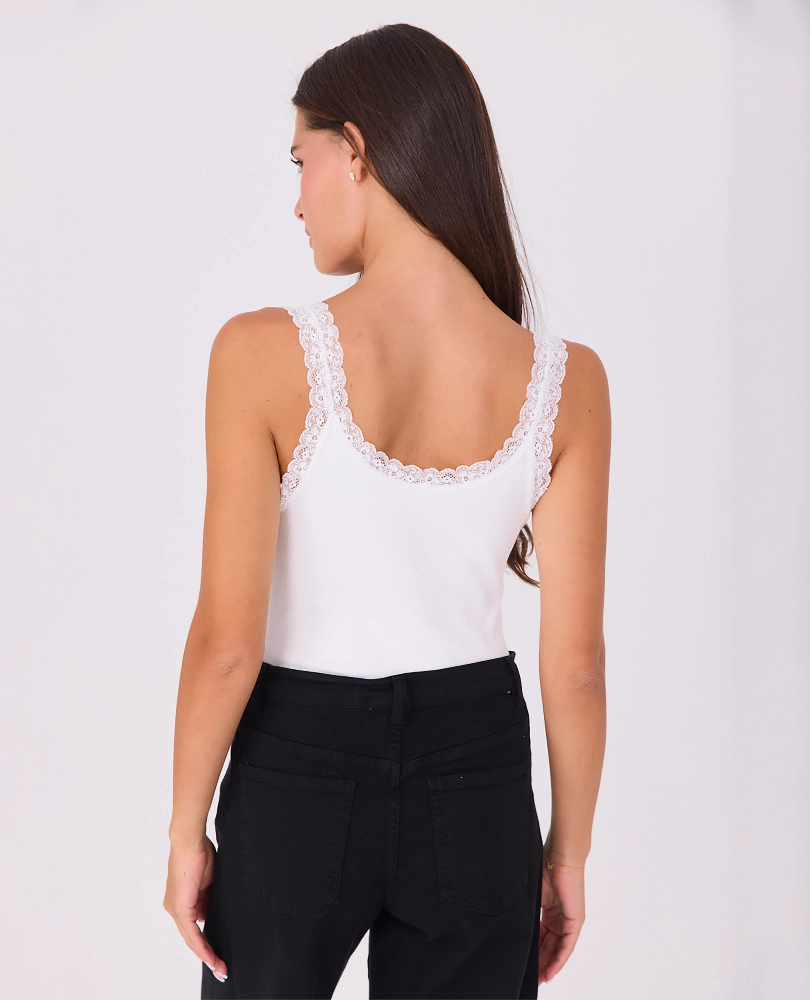 גופיה ריפ תחרה - B Unique -  גופייה