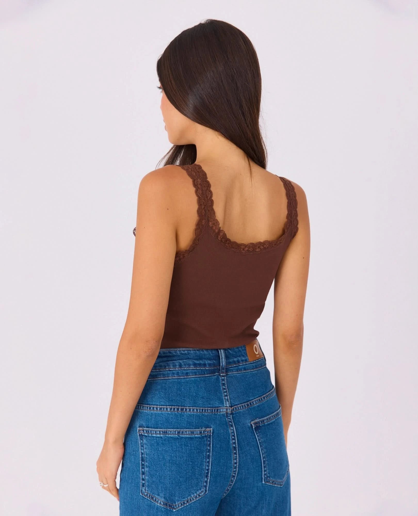 גופיה ריפ תחרה - B Unique -  גופייה