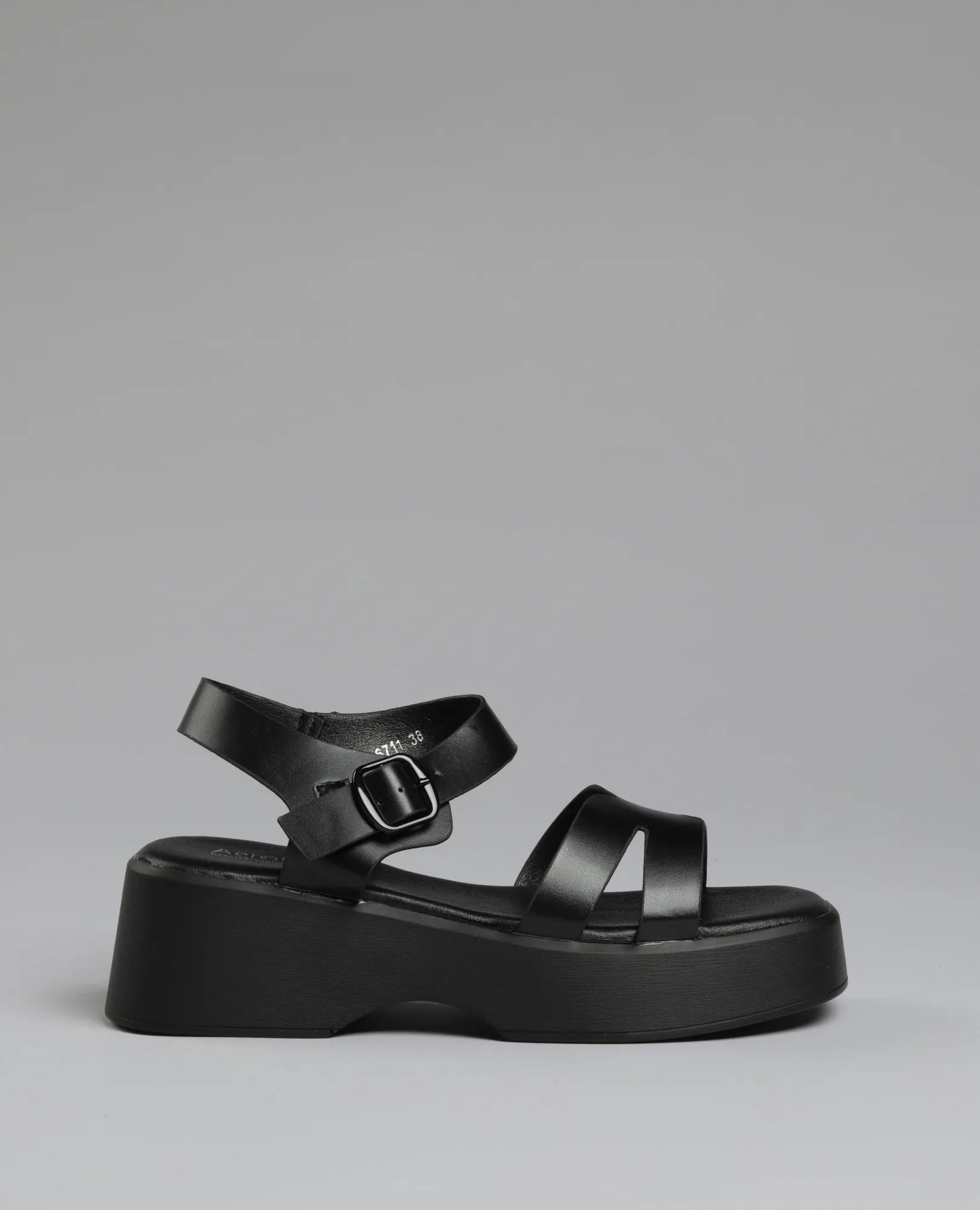 סנדלי פלטפורמה רצועות - B Unique -  סנדלים