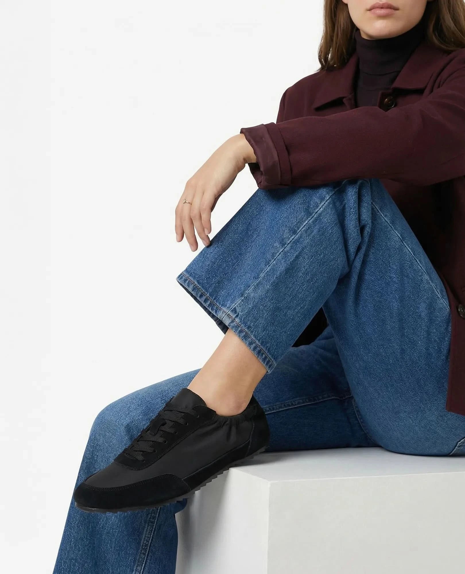 סניקרס עם גומי- קרי - B Unique -  סניקרס