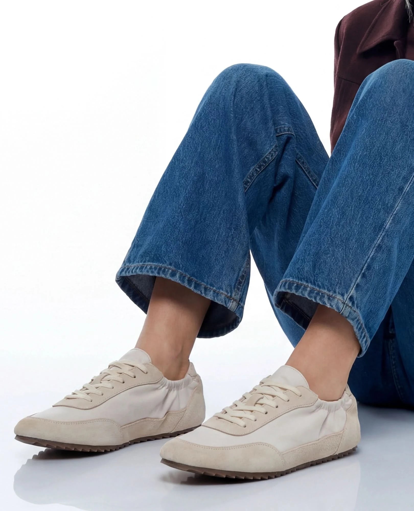 סניקרס עם גומי- קרי - B Unique -  סניקרס