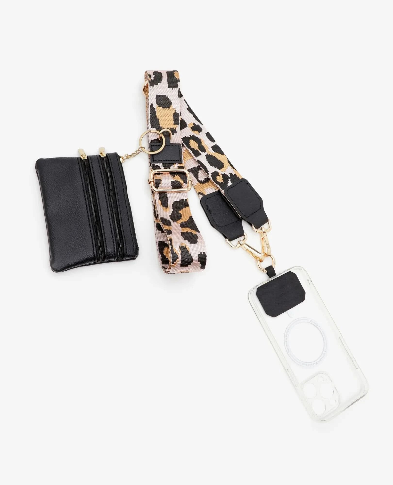 רצועה לנייד עם ארנקון - B Unique -  רצועה לנייד