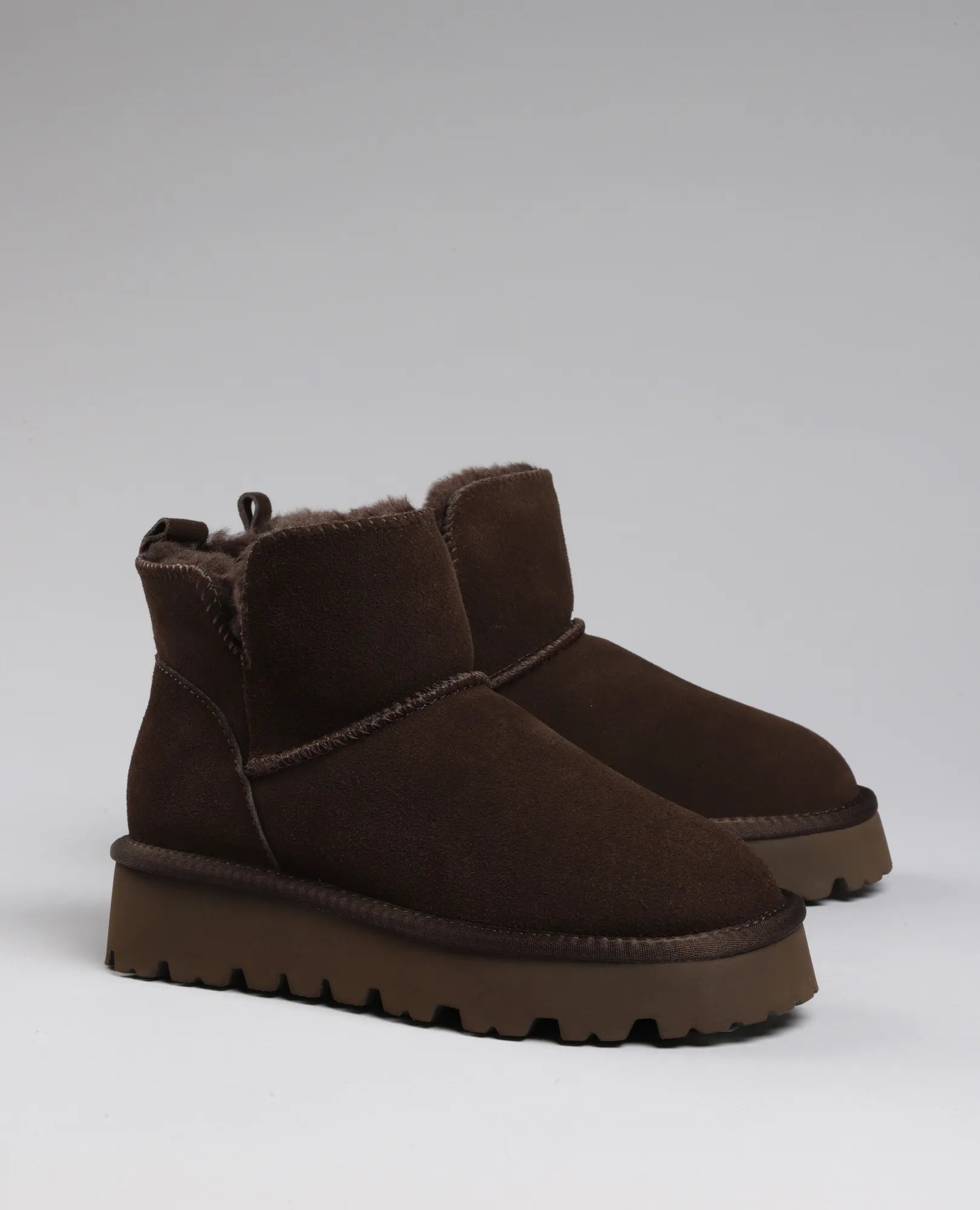 מגפוני פרווה עור - מילאנו - B Unique -  מגפונים