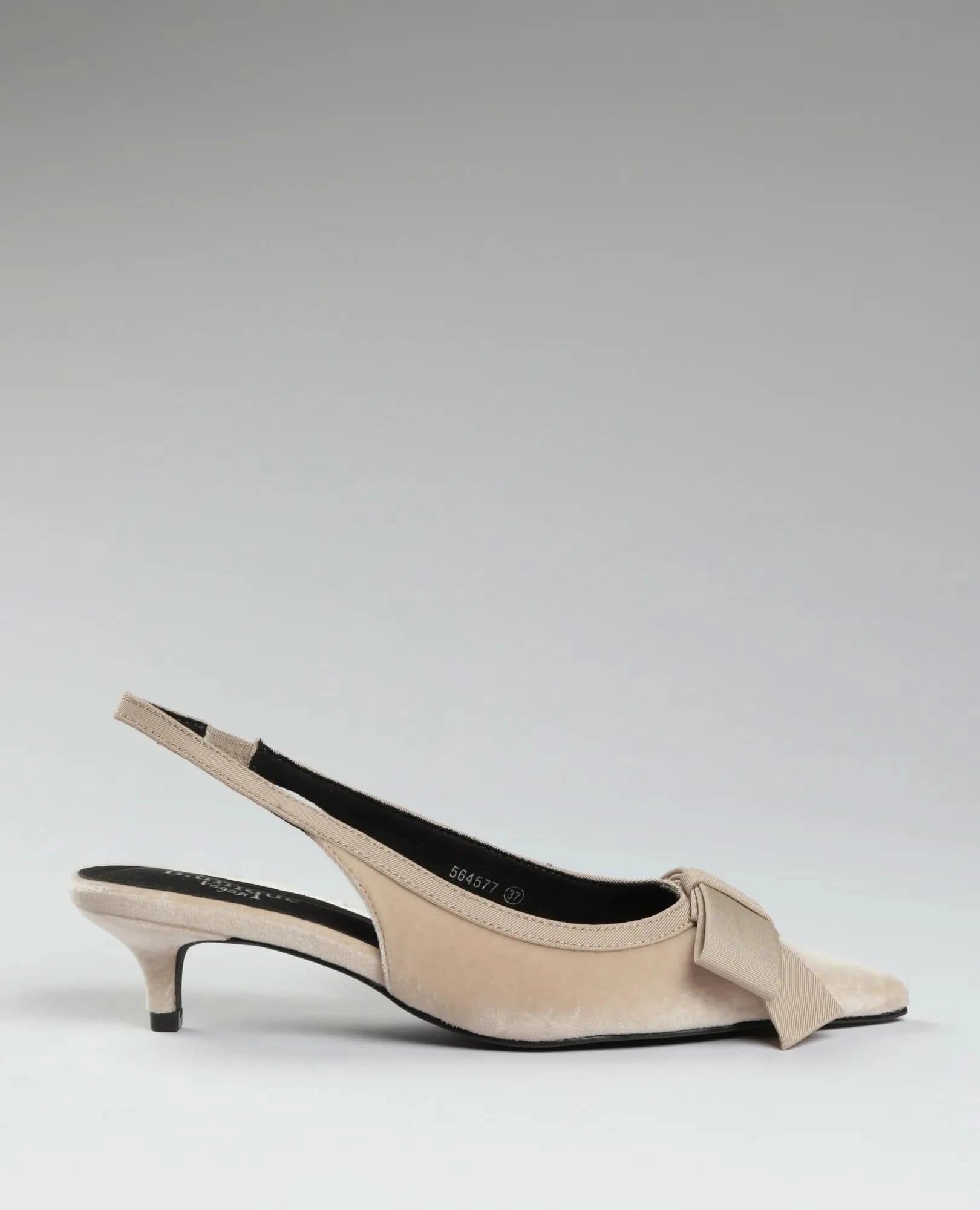 נעלי עקב פפיון - לונדון - B Unique -  נעלי עקב