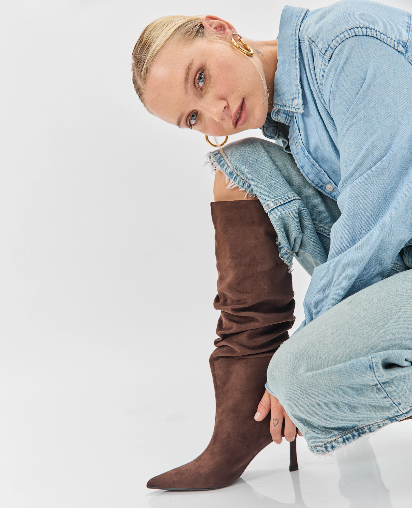 מגפי עקב - עדן - B Unique -  מגפיים