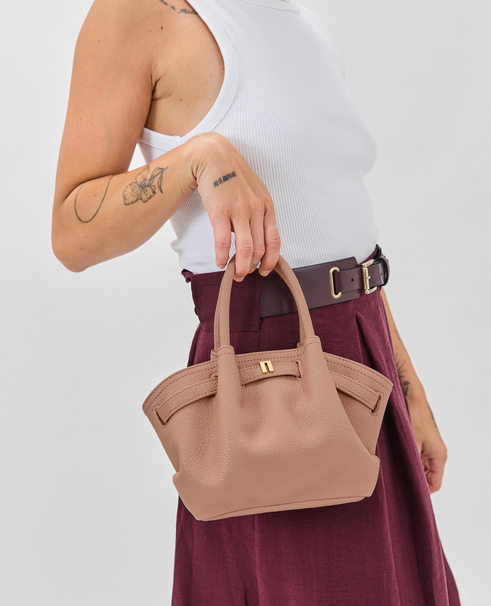 תיק צד- אלנה - B Unique -  תיק צד קטן דמוי עור