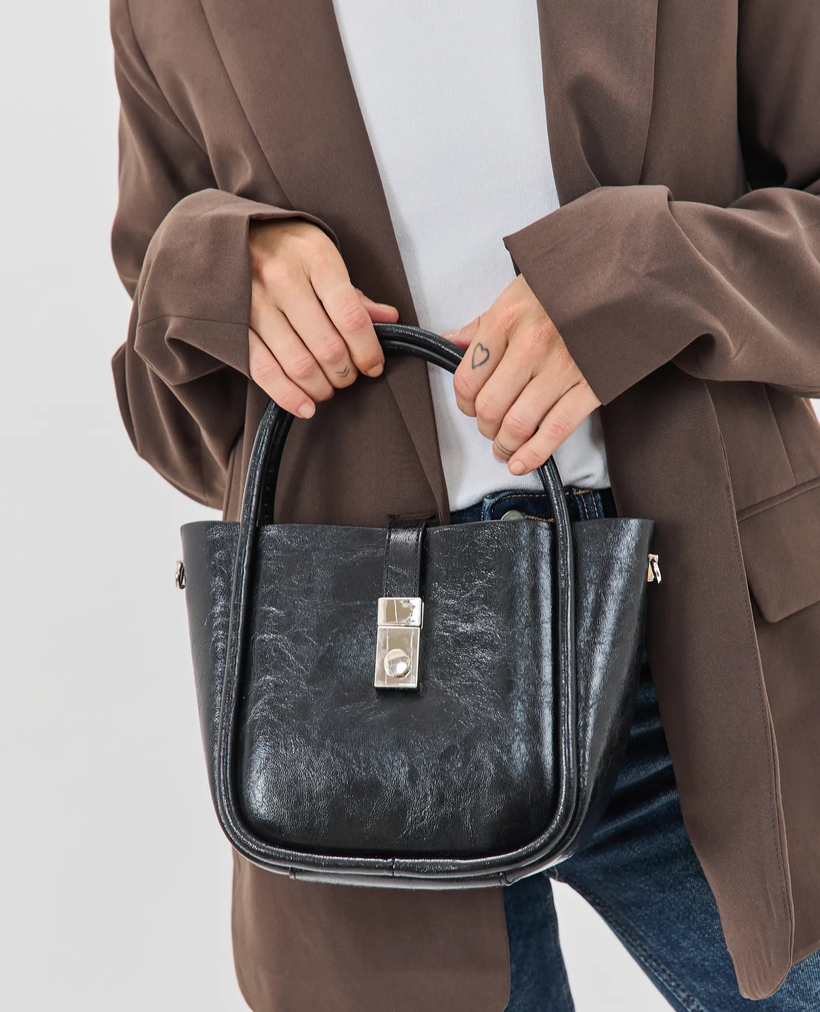 תיק צד- מילאנו - B Unique -  תיק צד קטן דמוי עור