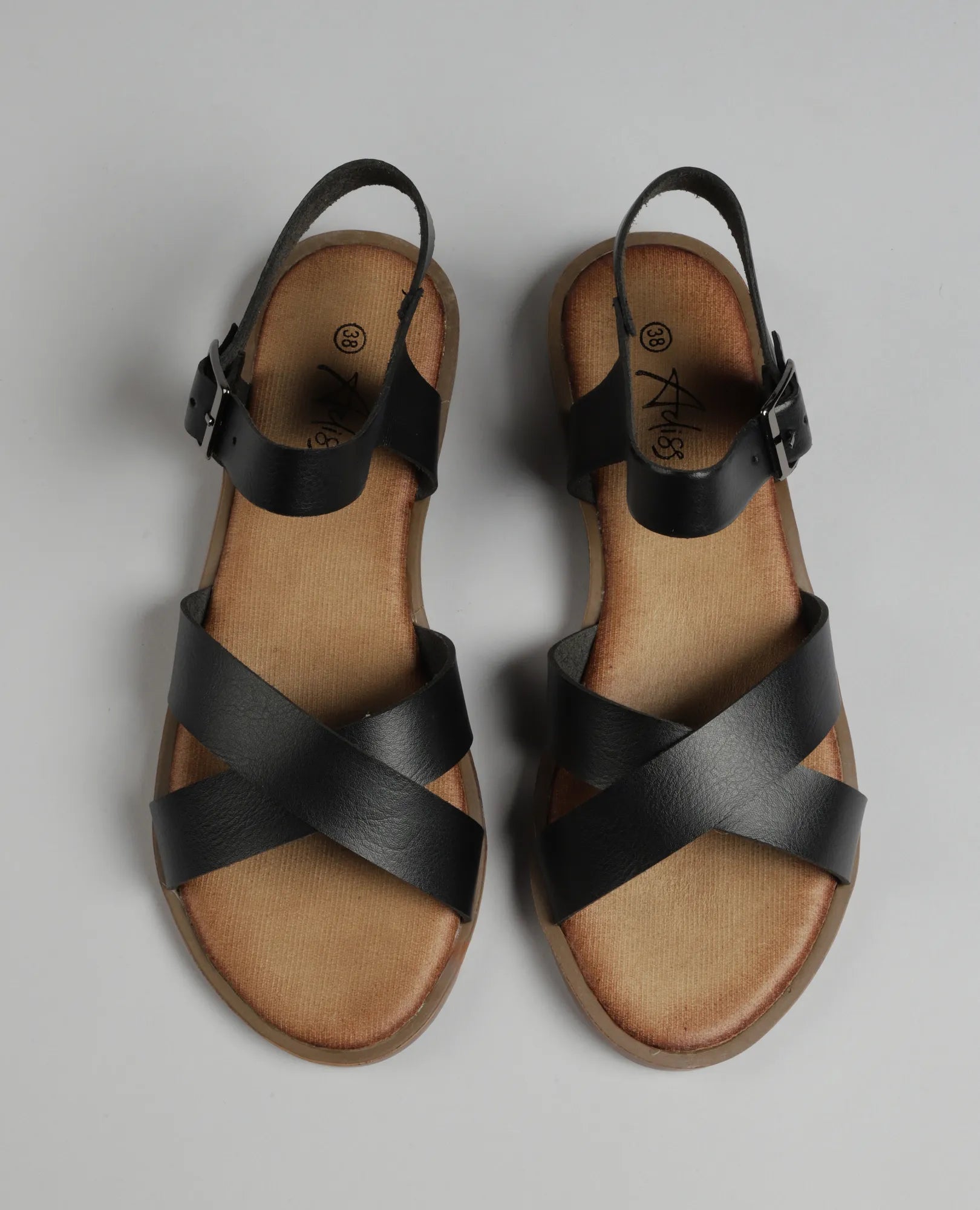 סנדלי רצועות - ליבנת - B Unique -  סנדלים