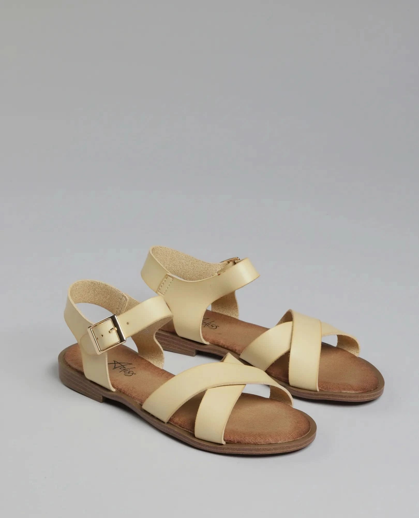 סנדלי רצועות - ליבנת - B Unique -  סנדלים